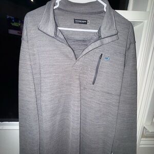 Southern Marsh Gray Quarter-Zip Pullover